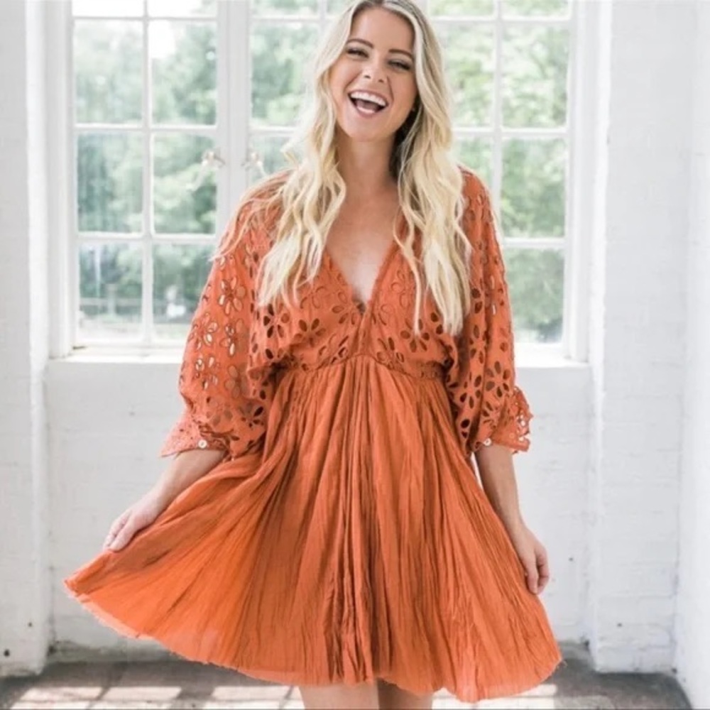 Free People Bella Note Mini Dress